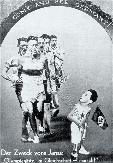 “Olympic Guests — Forward March!” by John Heartfield, 1936. Credit Leonard de Selva-Corbis